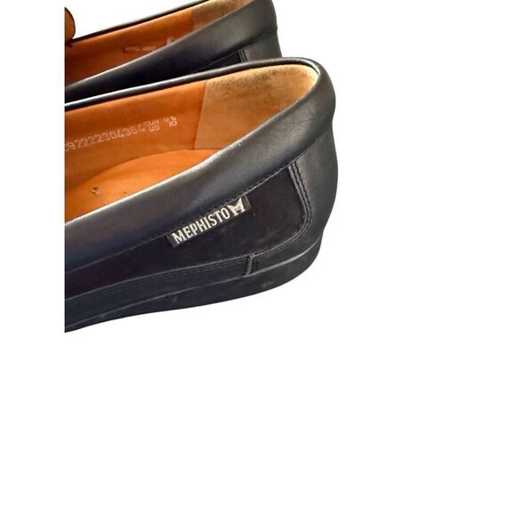 Mephisto Baduard Mens Black Cool Air Nubuck Leather Slip On Loafers Size 10 - Picture 10 of 16